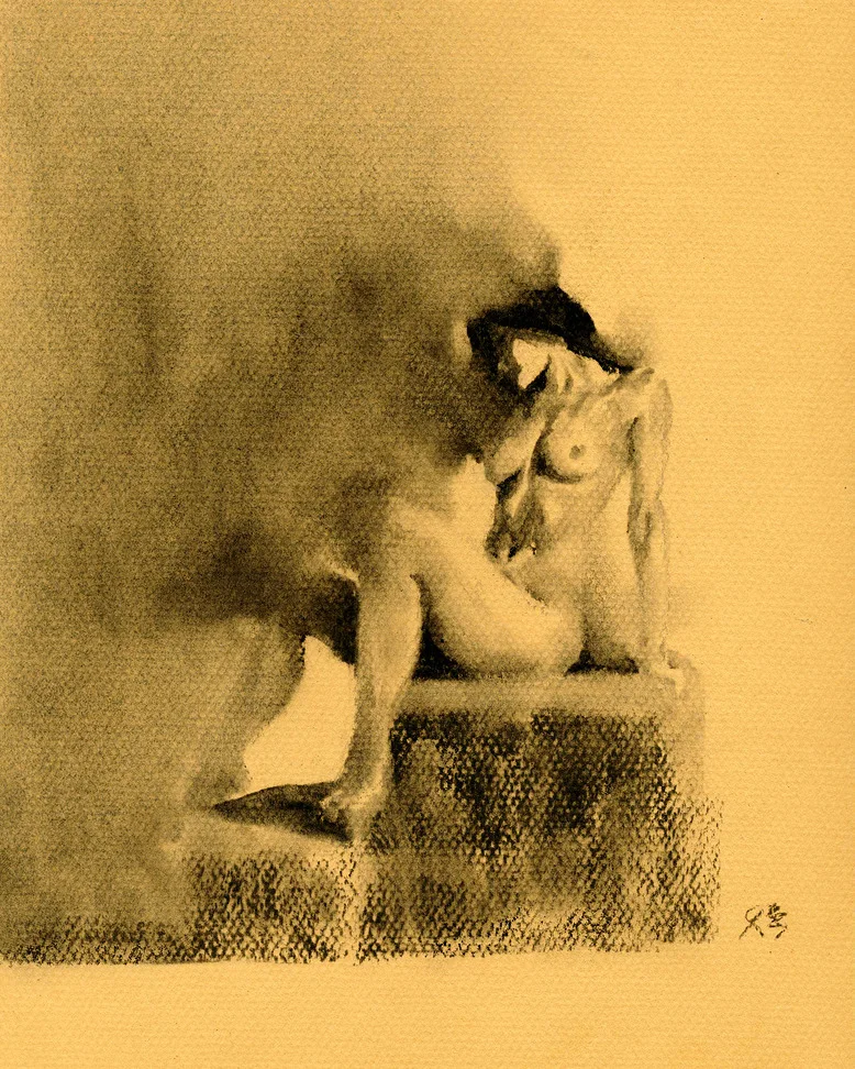Bent Figure in Black 대표 이미지
